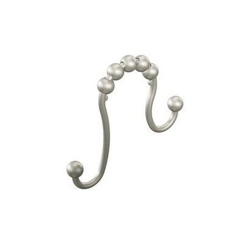 3in Shower Ring Set of 12 in Brushed Nickel