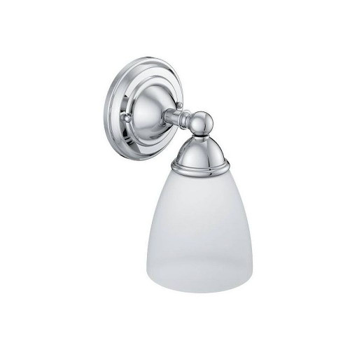 Creative Specialties YB2261CH Single Light Bathroom Sconce with Frosted Shade in Chrome