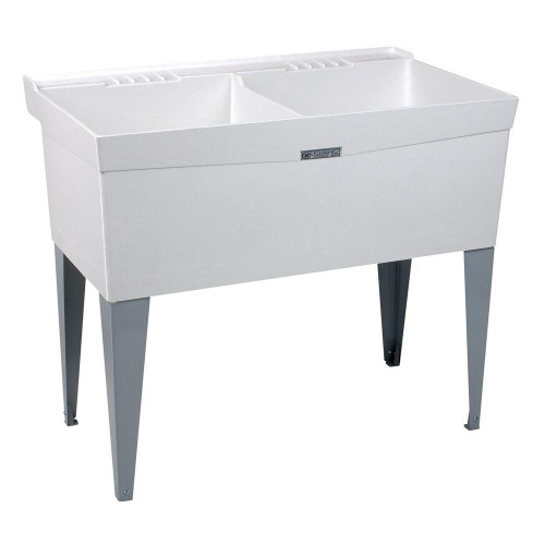 Laundry Tub 24x40 Floor Mount in White