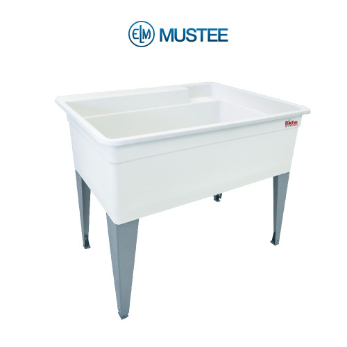 Bigtub Laundry Tub 24x40 Floor Mount in White