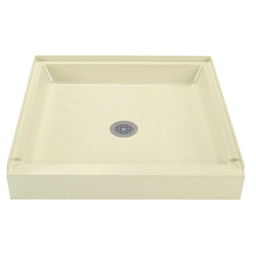 36-in L x 36-in W x 4.5-in H Shower Base in Bone