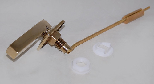 Trip Lever for Lloyd Toilets in Polished Brass