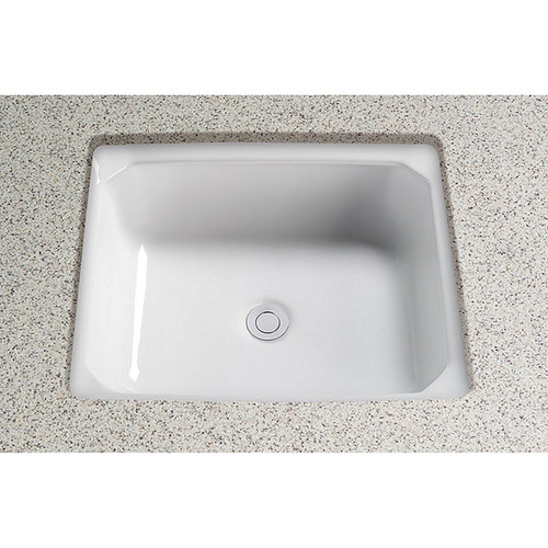18-5/8-in Undermount Bathroom Sink with Overflow and SanaGloss Ceramic Glaze in Cotton