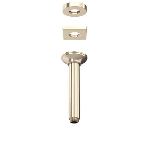 Rohl 1505/6STN 7-in Ceiling Mount Shower Arm, Satin Nickel