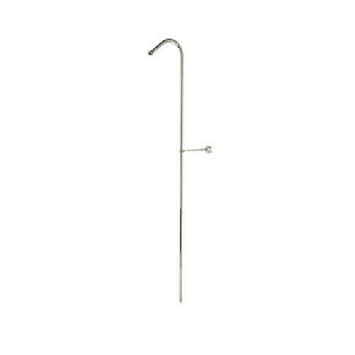 63in Rigid Hook Shower Riser in Satin Nickel