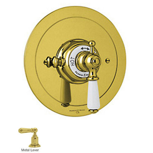 Rohl U.5565L-IB/TO Thermostatic Valve Trim in English Gold