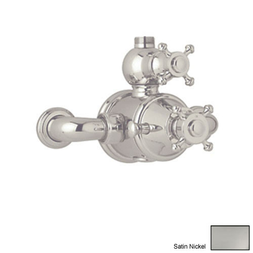 Exposed Thermostatic Shower Valve Trim in Satin Nickel