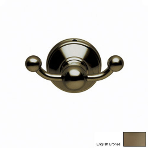 Rohl U.6622EB Double Hook Robe Hook in English Bronze