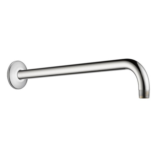 Euro 15in Shower Arm and Flange in Polished Chrome