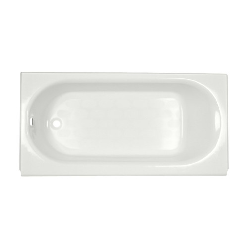 American Standard 2390.202ICH.020 Americast Bath 60-in x 30-in with Intergral Apron, Left Hand Outlet, and Tiling Flange