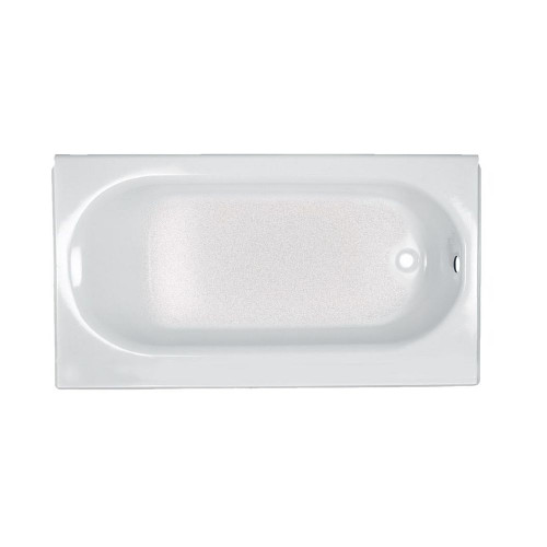 American Standard 2392.202.020 Americast Bath 60-in x 30-in with Intergral Apron, Left Hand Outlet, and Tiling Flange