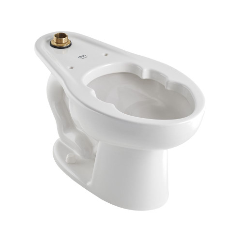 American Standard 3452.001.020 Commercial 15-in High Everclean Elongated Toilet Bowl with Slotted Rim for Bedpan