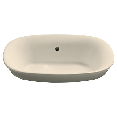 19-1/2-in Drop In Bathroom Sink with Overflow and SanaGloss Ceramic Glaze in Bone