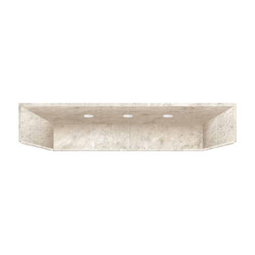 32-in x 60-in Solid Surface Shower Dome in Silver Mocha