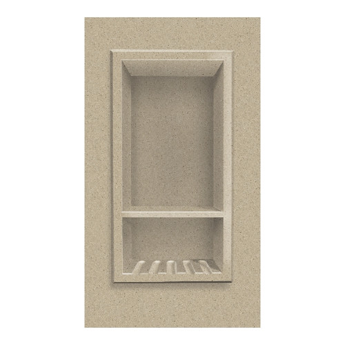 7-1/2-in x 15-in Recessed Shampoo Caddy in Matrix Sand