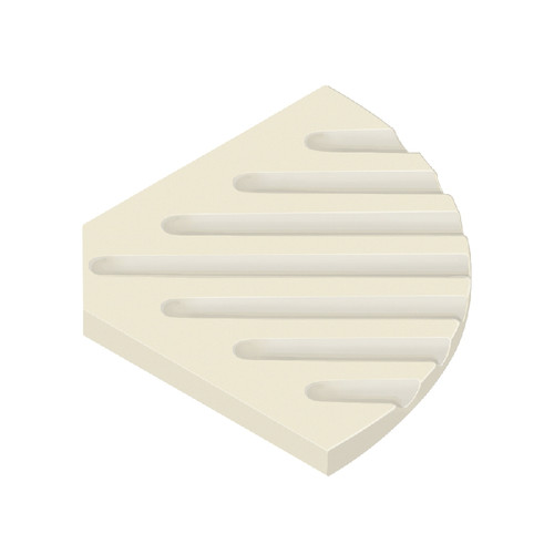 5-1/2-in Corner Soap Dish in Biscuit