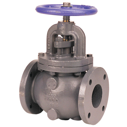 F718B 6 FLG GLOBE CAST IRON, Globe Valve - Iron, Bronze Mounted Trim, F-718-B