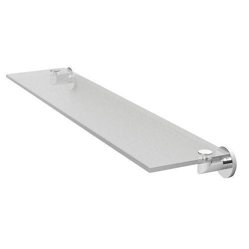 Ginger 4634T/SN 24in Glass Shelf in Satin Nickel