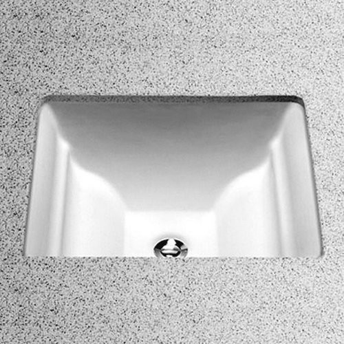 17-in Undermount Bathroom Sink with Overflow and SanaGloss Ceramic Glaze in Cotton
