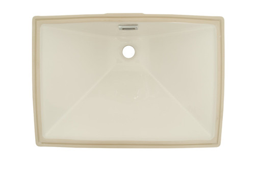 21-in Undermount Bathroom Sink with Overflow in Colonial White