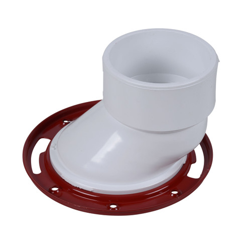 Oatey 3" or 4" PVC offset closet flange with metal ring w/o test cap