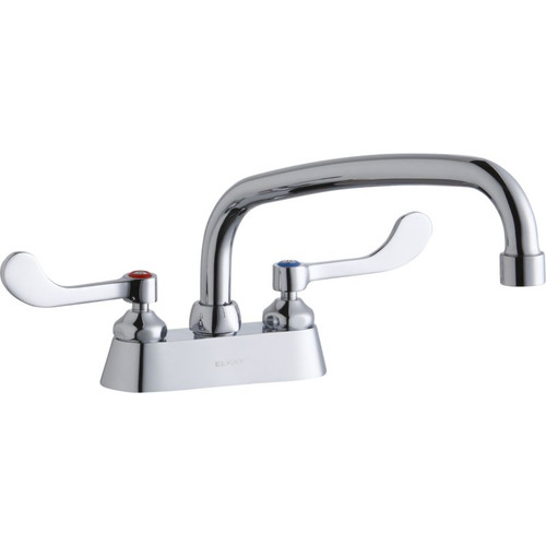 Elkay LK406AT10T4 Commercial 2-Hole Faucet in Chrome