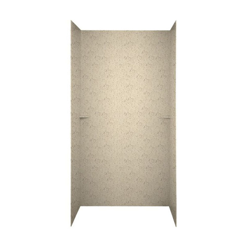 36-in D x 60-in W x 72-in H Solid Surface Shower Wall Surround in Tahiti Desert