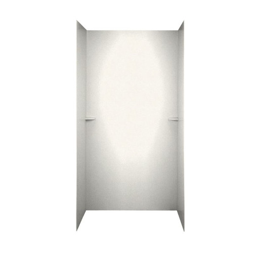 36-in D x 60-in W x 72-in H Solid Surface Shower Wall Surround in Tahiti Ivory