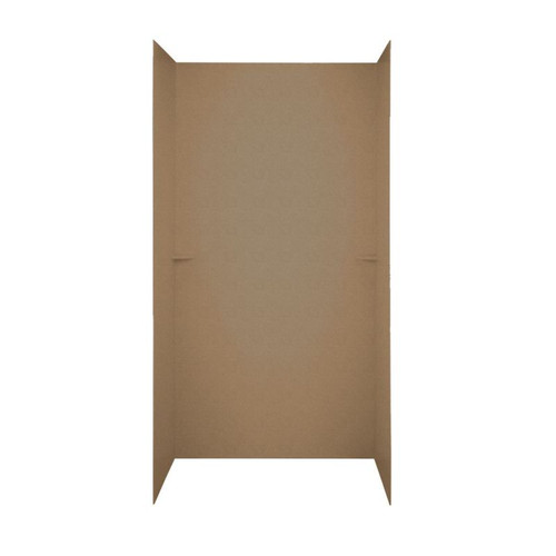 36-in D x 60-in W x 72-in H Solid Surface Shower Wall Surround in Barley