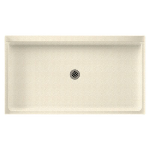 60.375-in W x 32.188-in D x 5.5-in H Solid Surface Shower Base in Pebble