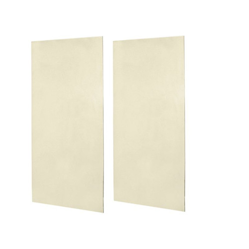 48-in W x 96-in H Solid Surface Shower Wall Panel in Bone