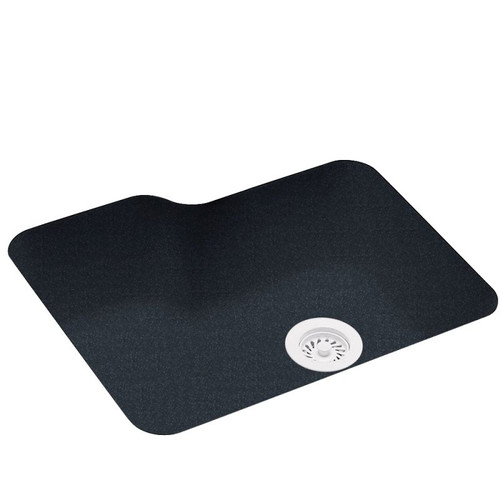 25-in D x 21.25-in W x 8.75-in H Solid Surface Undermount Single Bowl Kitchen Sink with 0-Hole in Black Galaxy