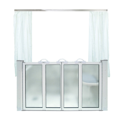 AKW Mullen 91111N Alcove Door with Grey Trim Transolid ARC 91111N Alcove Door with Grey Trim