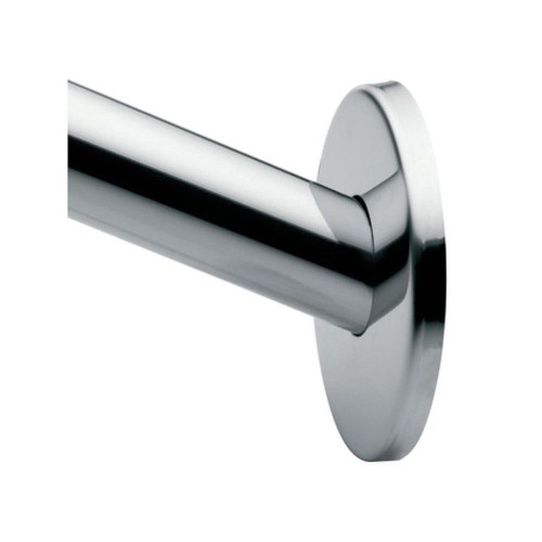 Curved Shower Rod Flange Kit (Flange) in Polished Stainless Steel