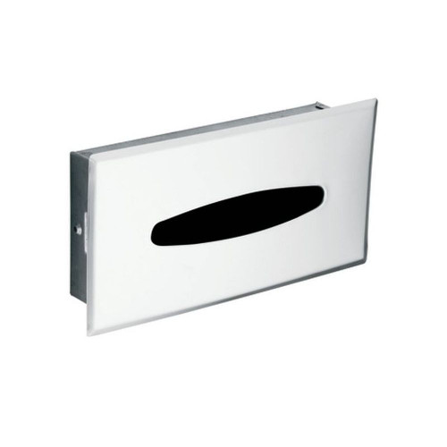 Recessed Tissue Box in Stainless Steel