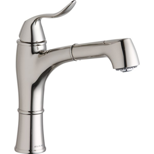 Pull-Out Kitchen Single-Hole Faucet in Polished Nickel