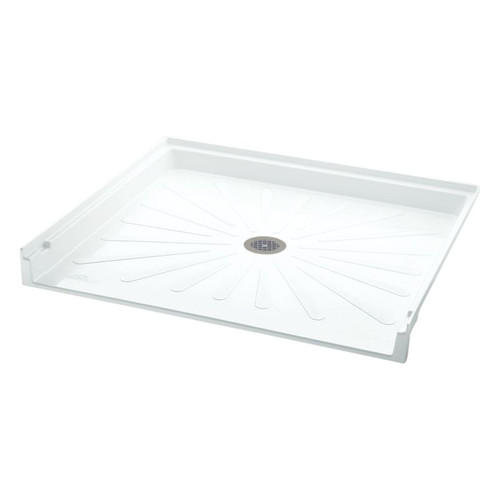 37-in L x 39-in W x 4-in H Shower Base in White