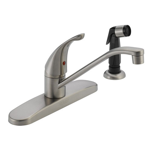 Peerless P115LF-SS Widespread Kitchen Faucet and Side Spray in Stainless Steel