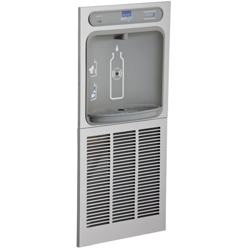 Elkay LZWSGRNM8K Filtered Bottle Filling Station In-Wall with Green Chiller in Stainless Steel