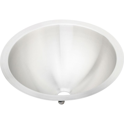 Elkay RLLVR16 Stainless Steel Single Bowl Top Mount Sink in Lustrous Highlighted Satin