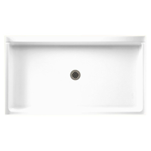 34-in D x 60-in W x 5.5-in H Veritek Shower Base in White