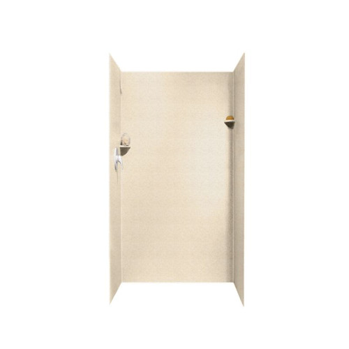 36-in D x 36-in W x 72-in H Solid Surface Shower Wall Surround in Tahiti Sand