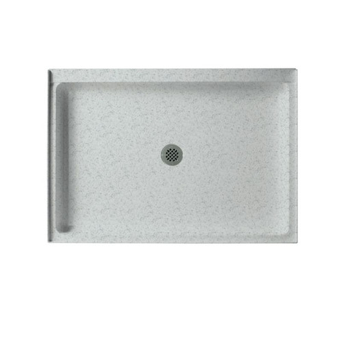 42.375-in W x 34.188-in D x 5.5-in H Solid Surface Shower Base in Tahiti Gray