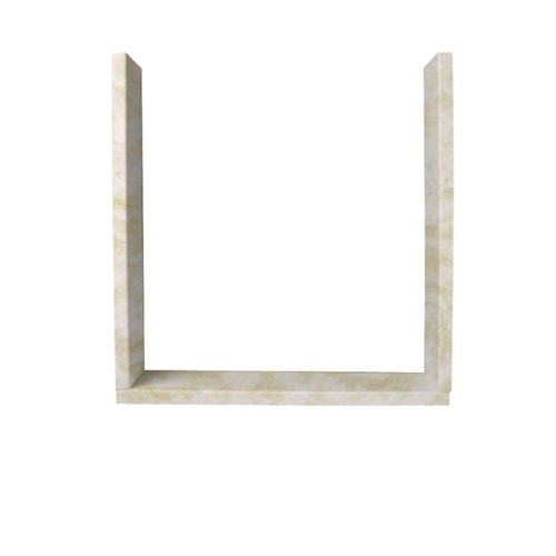 10-in D x 36-in W x 36-in H Solid Surface Window Trim Kit in Cloud White