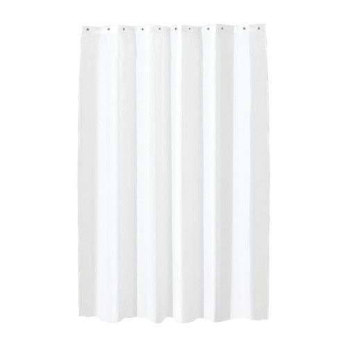 AKW 24073 Breathable Shower Curtain 84-in x 84-in in White