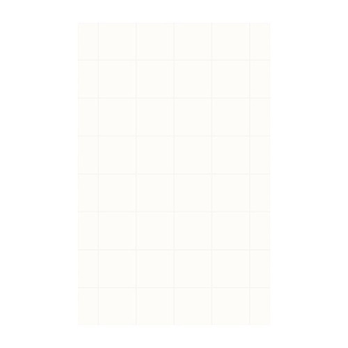 SSSQ-6296-1-010 62-in W x 96-in H Solid Surface Shower Wall Panel in White