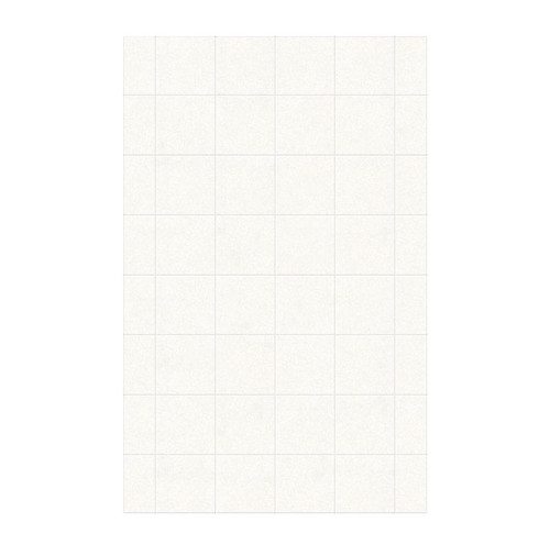 SSSQ-6296-1-011 62-in W x 96-in H Solid Surface Shower Wall Panel in Tahiti White