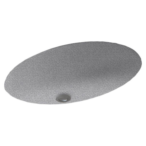 22.5-in W x 16-in D x 5.625-in H Solid Surface Undermount Bathroom Sink in Gray Granite