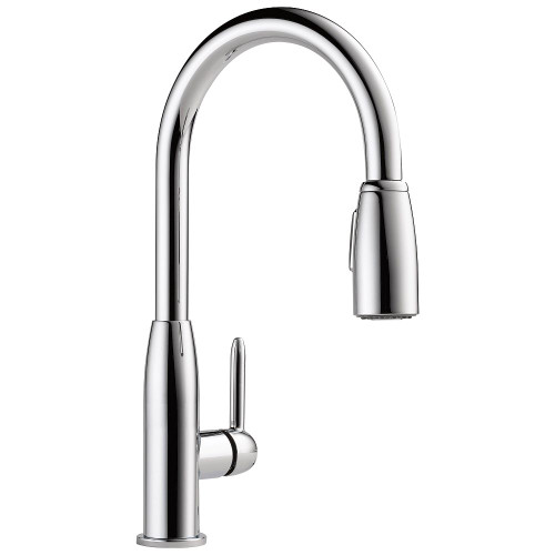 Single Handle Kitchen Pull-Down in Chrome Finish