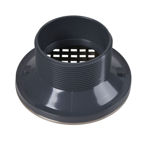 6" Round CHR Grate & Square Ring